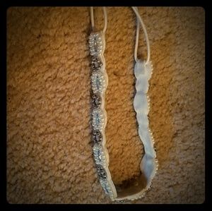 Pearly and sparkly headband